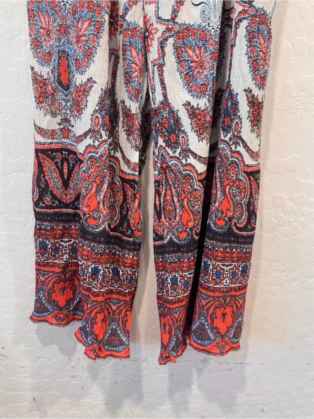 Free People Gold Dust Printed Wide Leg Pants Women’s XS Bohemian Festival Spring